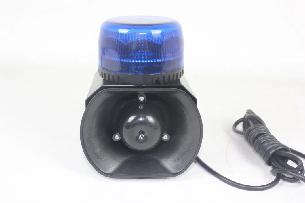 Factory Ambulance Magnet Beacon LED Warning Light with Buzzer Siren Speaker Integrated