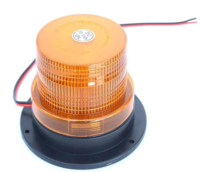 LED Type 10V-110V Wide Voltage Flashing Warning Strobe Safety Quiet Light Lamp for Forklift Truck Car Beacon